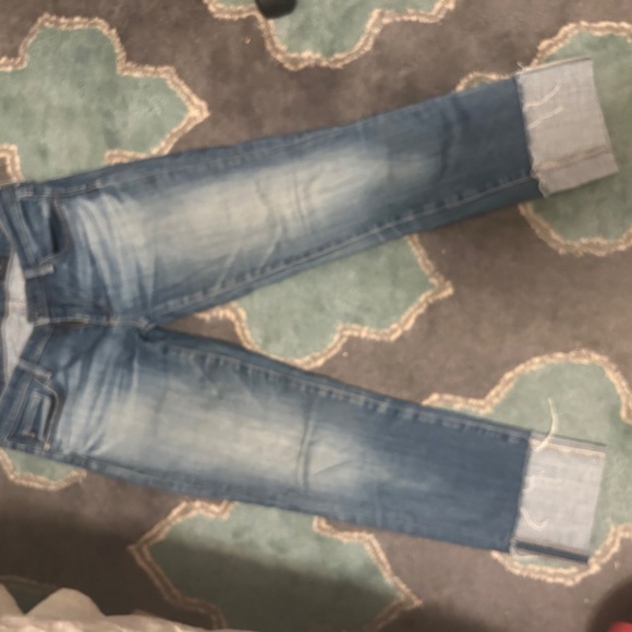 AG Adriano Goldschmied The Stevie slim straight Cuff Jeans Sz 26 - Picture 4 of 5